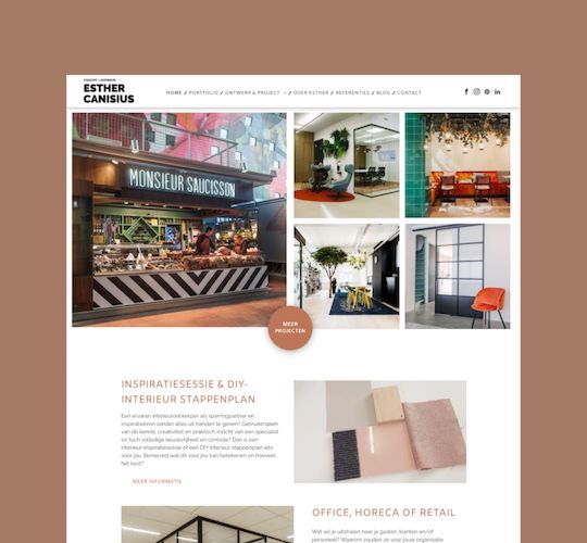 Esther Canisius portfolio screenshot