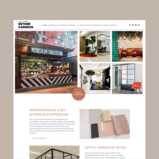 Esther Canisius portfolio screenshot